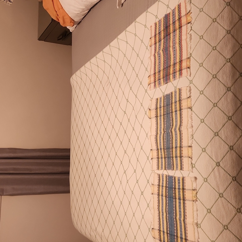 3 cotton vintage cocktail napkins